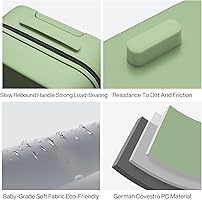 Amazon.com | mixi Suitcase Spinner Wheels Checked Luggage